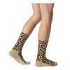 Skarpety Jimmy Lion ATHLETIC LEOPARD PRINT Warm Beige